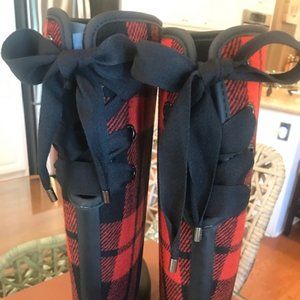 Coach Tristee Plaid Boots - NEW!